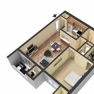 Luxury one bedroom flat